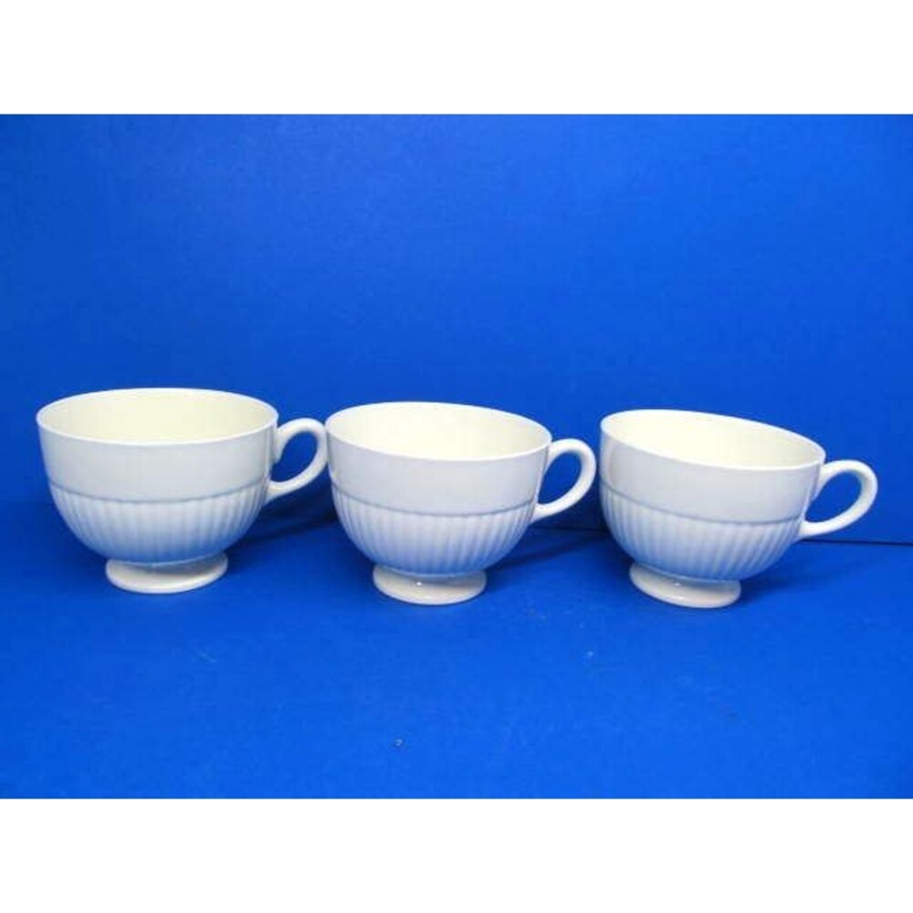 Wedgwood Of Etruria And Barlaston Ribbed Set Of 3 Cups Only